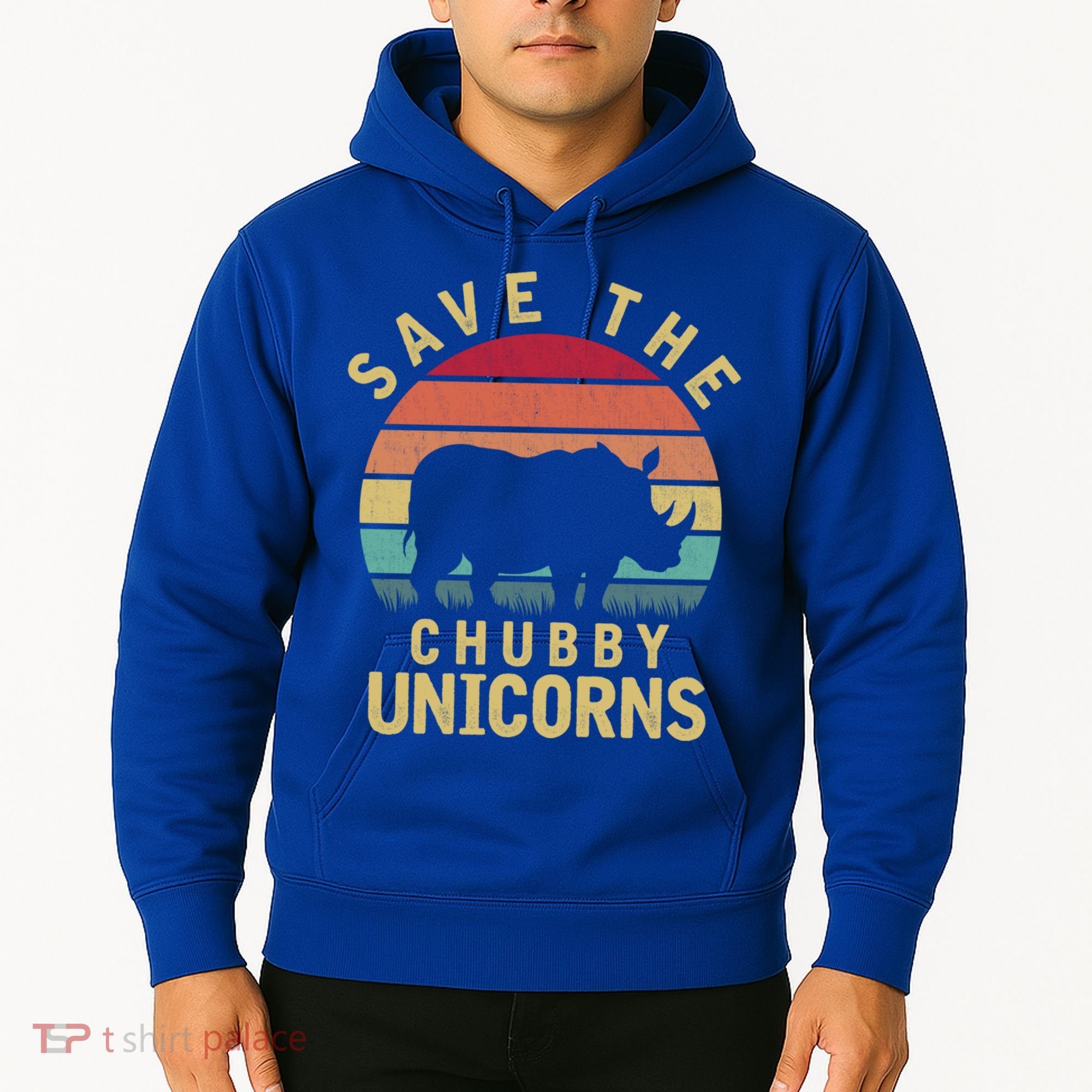 Save The Chubby Unicorn Rhino Cool Gift Hoodie