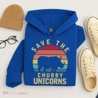 Save The Chubby Unicorn Rhino Cool Gift Hoodie thumb 4
