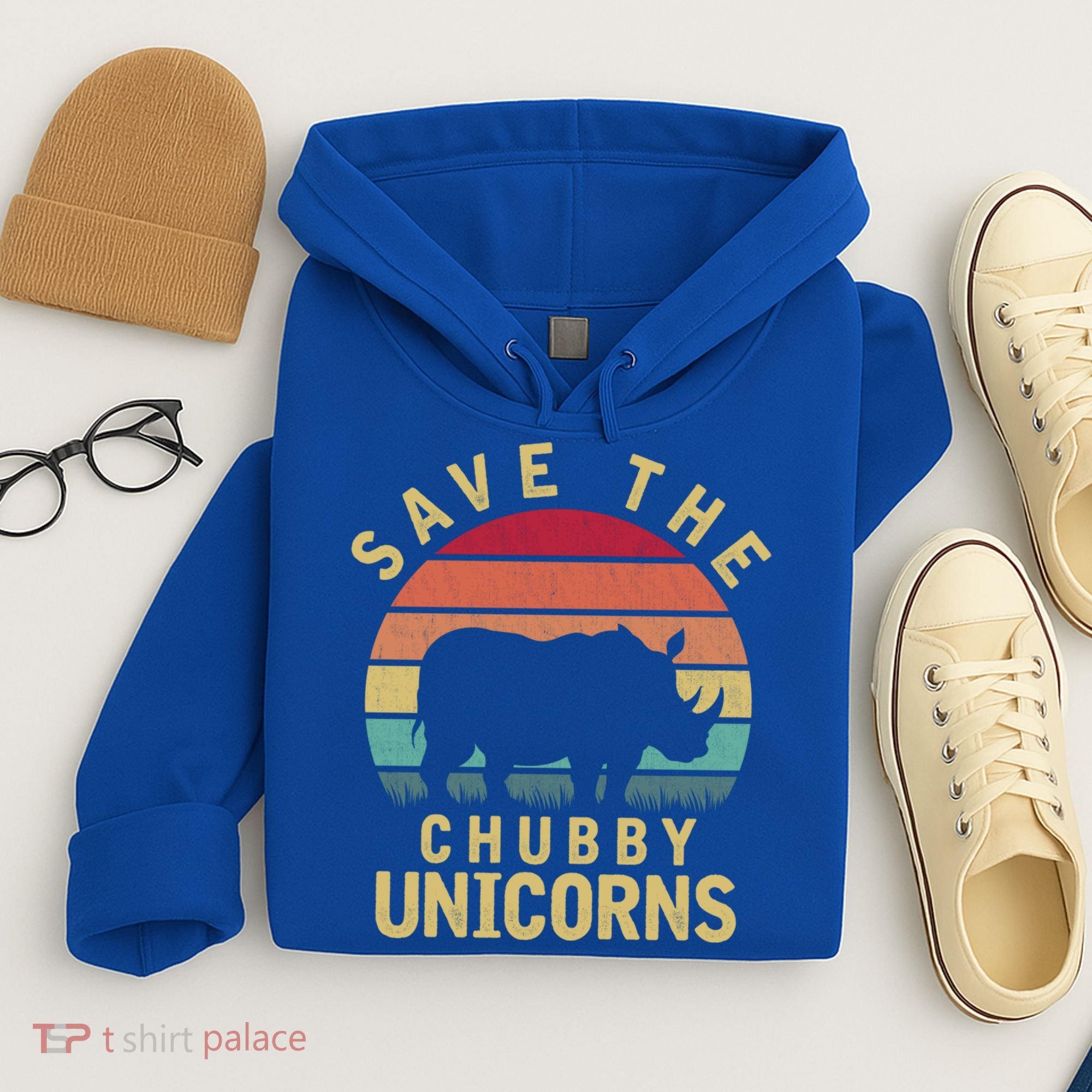 Save The Chubby Unicorn Rhino Cool Gift Hoodie