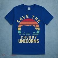 Save The Chubby Unicorn Rhino Cool Gift T-Shirt thumb 5