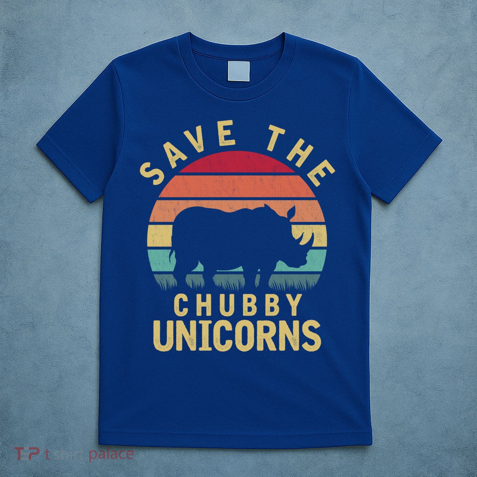 Save The Chubby Unicorn Rhino Cool Gift T-Shirt