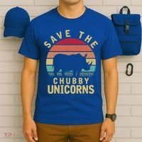 Save The Chubby Unicorn Rhino Cool Gift T-Shirt thumb 6