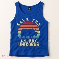 Save The Chubby Unicorn Rhino Cool Gift Tank Top thumb 2