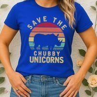 Save The Chubby Unicorn Rhino Cool Gift Women's T-Shirt thumb 2
