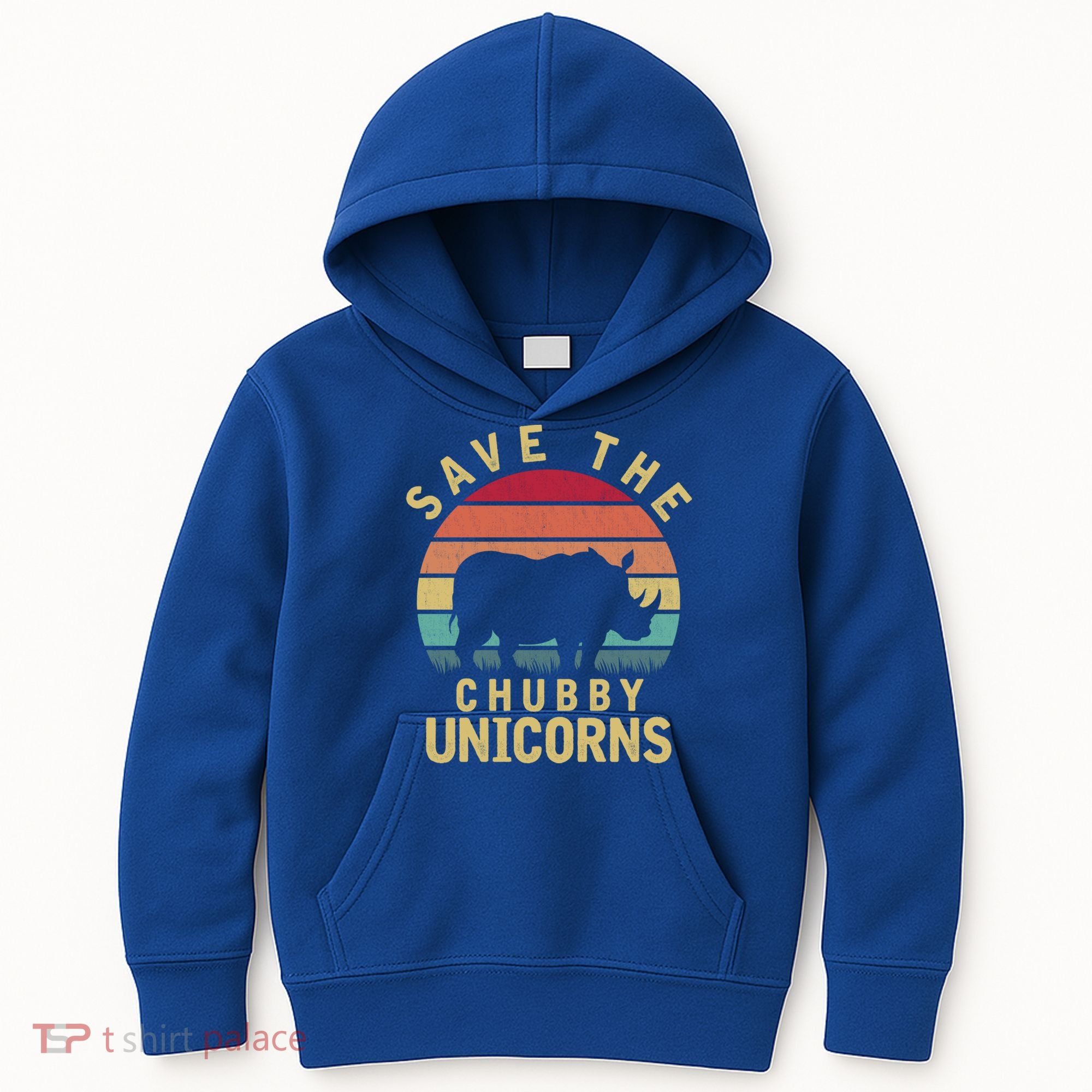 Save The Chubby Unicorn Rhino Cool Gift Kids Hoodie