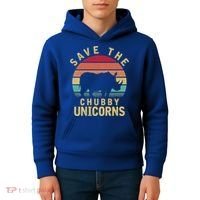 Save The Chubby Unicorn Rhino Cool Gift Kids Hoodie thumb 4