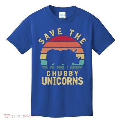 Save The Chubby Unicorn Rhino Cool Gift Kids T-Shirt