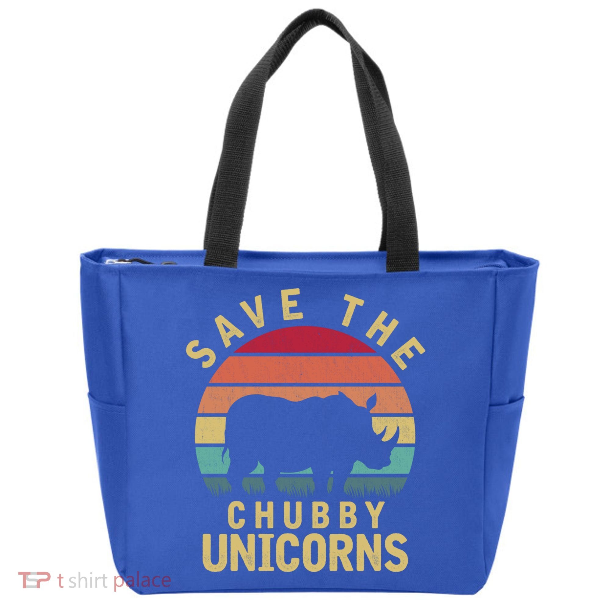 Save The Chubby Unicorn Rhino Cool Gift Tote Bag