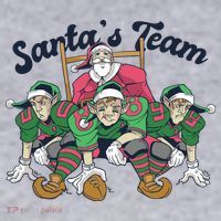 Santas Team Christmas Football Elf Team Women's Sweatshirt thumb 2