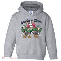 Santas Team Christmas Football Elf Team Toddler Hoodie thumb 0