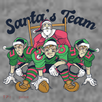 Santas Team Christmas Football Elf Team Toddler Hoodie thumb 2