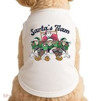 Santas Team Christmas Football Elf Team Doggie Tank thumb 0
