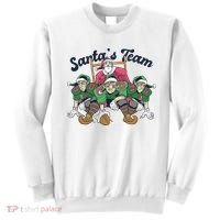 Santas Team Christmas Football Elf Team Sweatshirt thumb 0