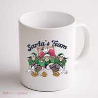 Santas Team Christmas Football Elf Team Coffee Mug thumb 1