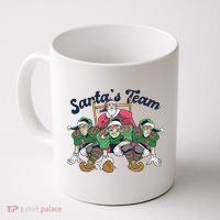 Santas Team Christmas Football Elf Team Coffee Mug thumb 0