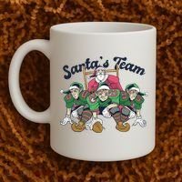 Santas Team Christmas Football Elf Team Coffee Mug thumb 2