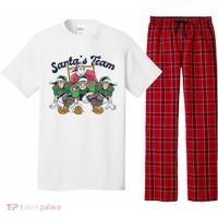 Santas Team Christmas Football Elf Team Pajama Set thumb 0