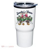 Santas Team Christmas Football Elf Team Tumbler thumb 0