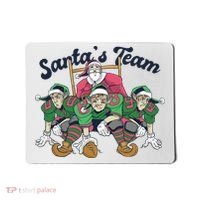 Santas Team Christmas Football Elf Team Mousepad thumb 0