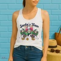 Santas Team Christmas Football Elf Team Women's Tank Top thumb 2