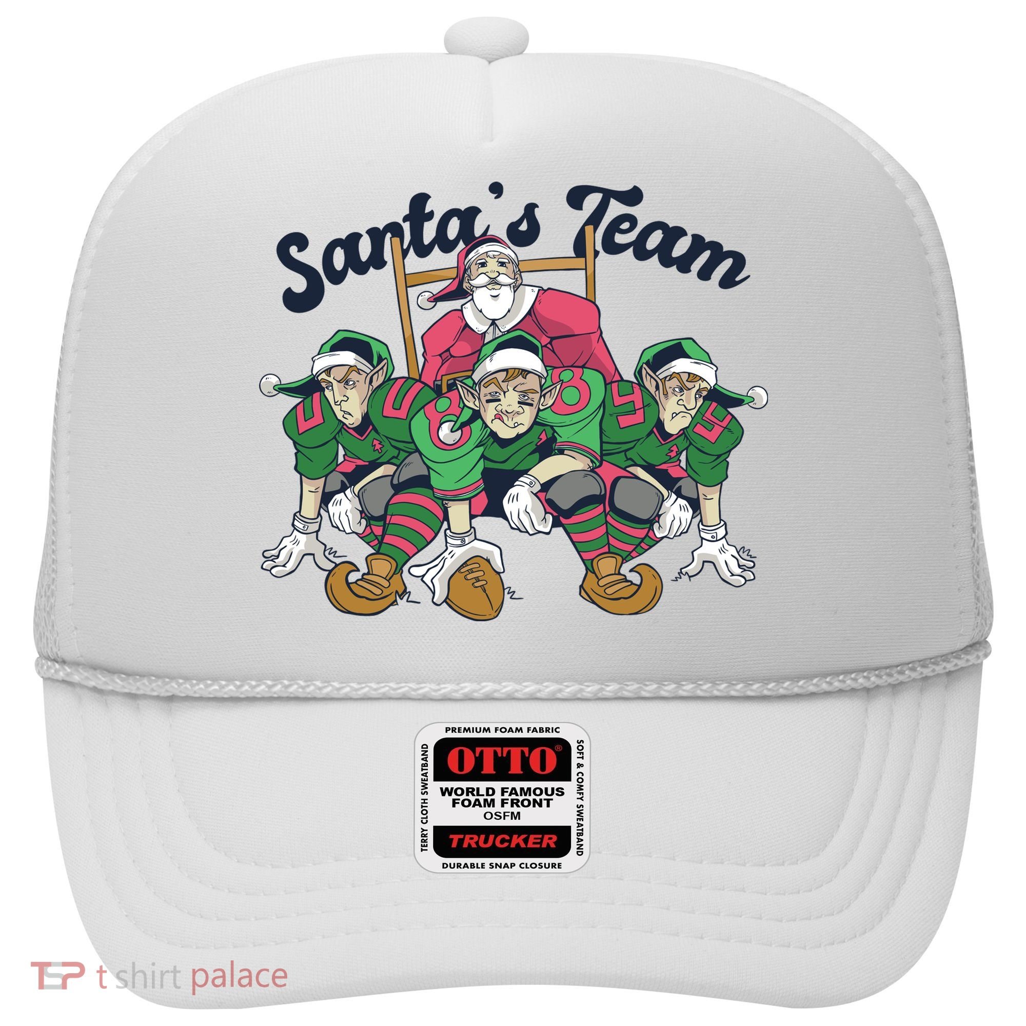 Santas Team Christmas Football Elf Team Hat