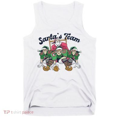 Santas Team Christmas Football Elf Team Tank Top