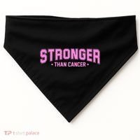 Stronger Than Cancer Breast Cancer Awareness USA-Made Doggie Bandana thumb 0