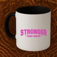 Stronger Than Cancer Breast Cancer Awareness Coffee Mug thumb 2