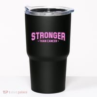 Stronger Than Cancer Breast Cancer Awareness Tumbler thumb 0