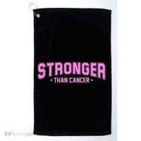 Stronger Than Cancer Breast Cancer Awareness Golf Towel thumb 0