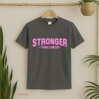 Stronger Than Cancer Breast Cancer Awareness T-Shirt thumb 2