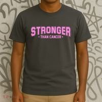 Stronger Than Cancer Breast Cancer Awareness T-Shirt thumb 3