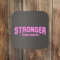 Stronger Than Cancer Breast Cancer Awareness Coaster thumb 0