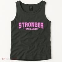 Stronger Than Cancer Breast Cancer Awareness Tank Top thumb 2