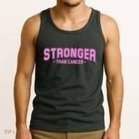 Stronger Than Cancer Breast Cancer Awareness Tank Top thumb 3