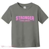 Stronger Than Cancer Breast Cancer Awareness Toddler T-Shirt thumb 0