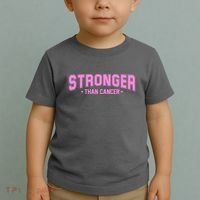 Stronger Than Cancer Breast Cancer Awareness Toddler T-Shirt thumb 2