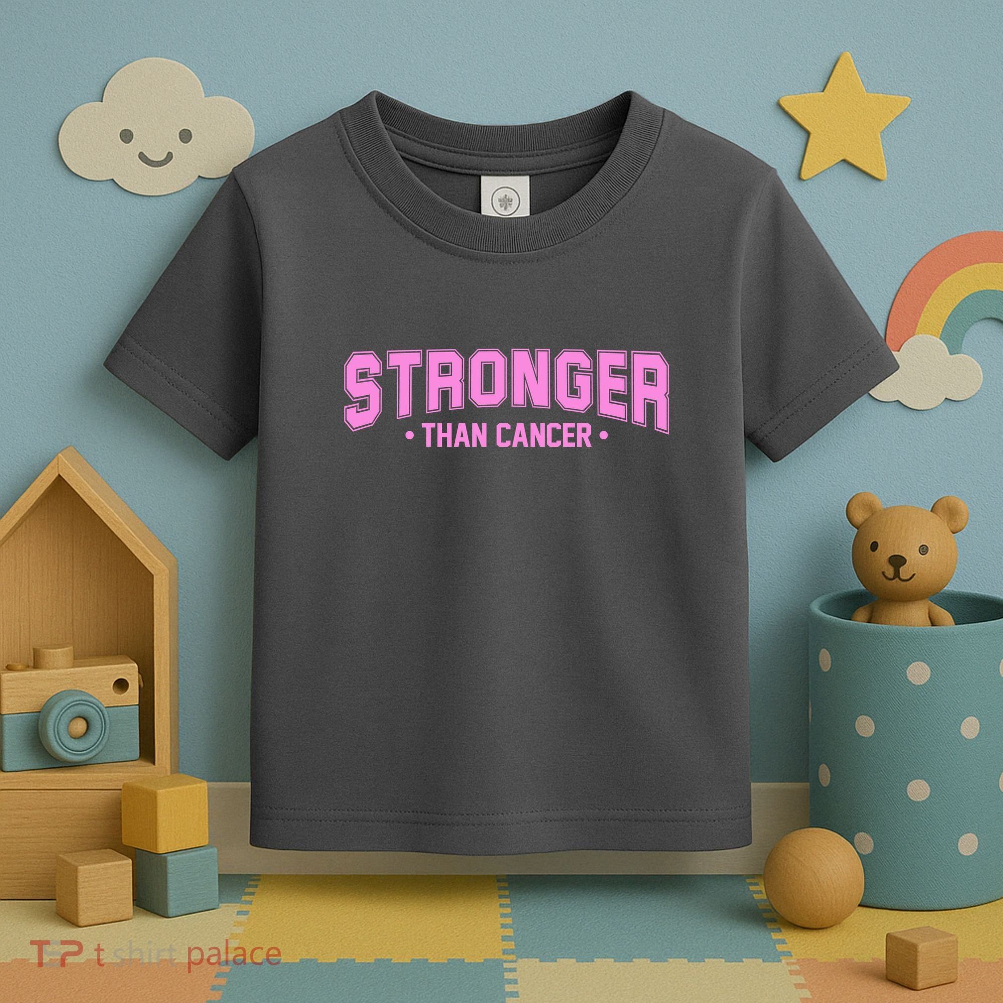 Stronger Than Cancer Breast Cancer Awareness Toddler T-Shirt
