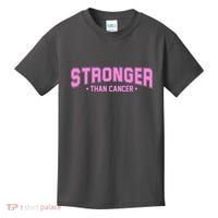 Stronger Than Cancer Breast Cancer Awareness Kids T-Shirt thumb 0
