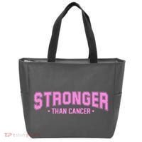 Stronger Than Cancer Breast Cancer Awareness Tote Bag thumb 0