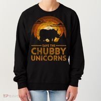 Save The Chubby Unicorns Rhino  Women's Sweatshirt thumb 0