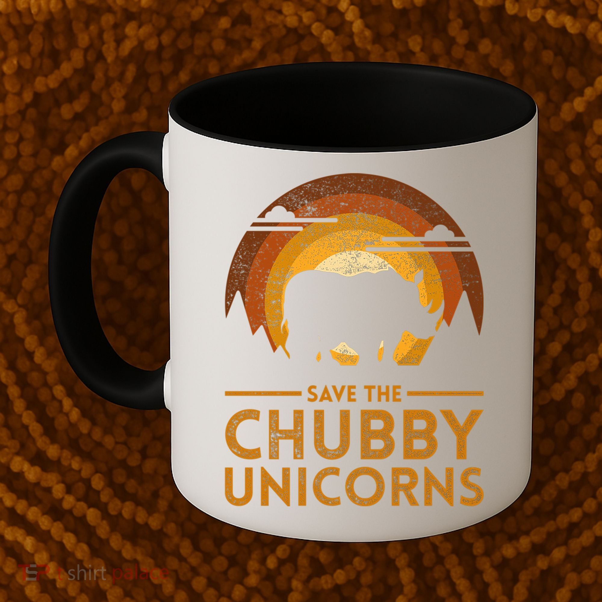 Save The Chubby Unicorns Rhino  Coffee Mug
