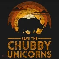 Save The Chubby Unicorns Rhino  Ornament thumb 1