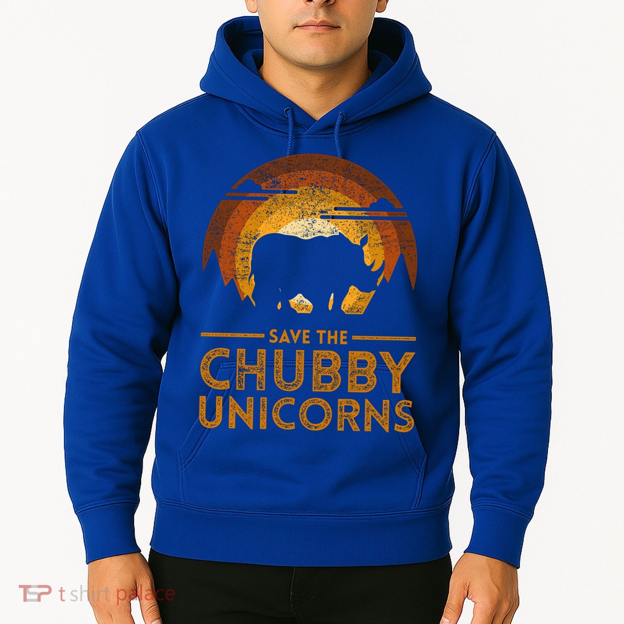 Save The Chubby Unicorns Rhino  Hoodie