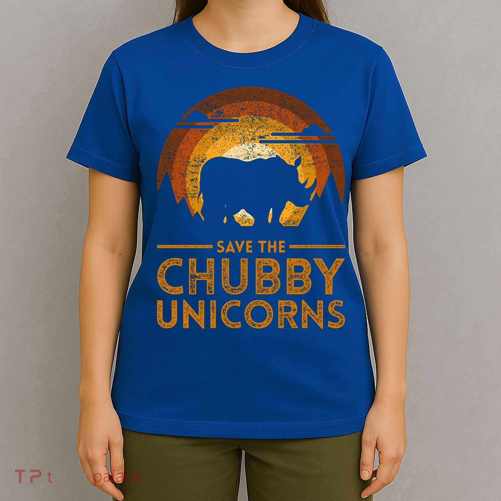Save The Chubby Unicorns Rhino  T-Shirt