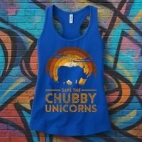 Save The Chubby Unicorns Rhino  Women's Tank Top thumb 3