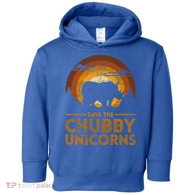 Save The Chubby Unicorns Rhino  Toddler Hoodie
