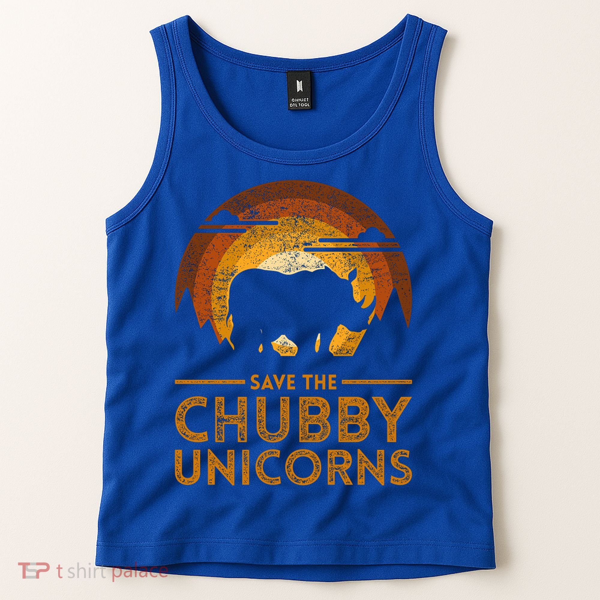 Save The Chubby Unicorns Rhino  Tank Top