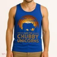 Save The Chubby Unicorns Rhino  Tank Top thumb 3