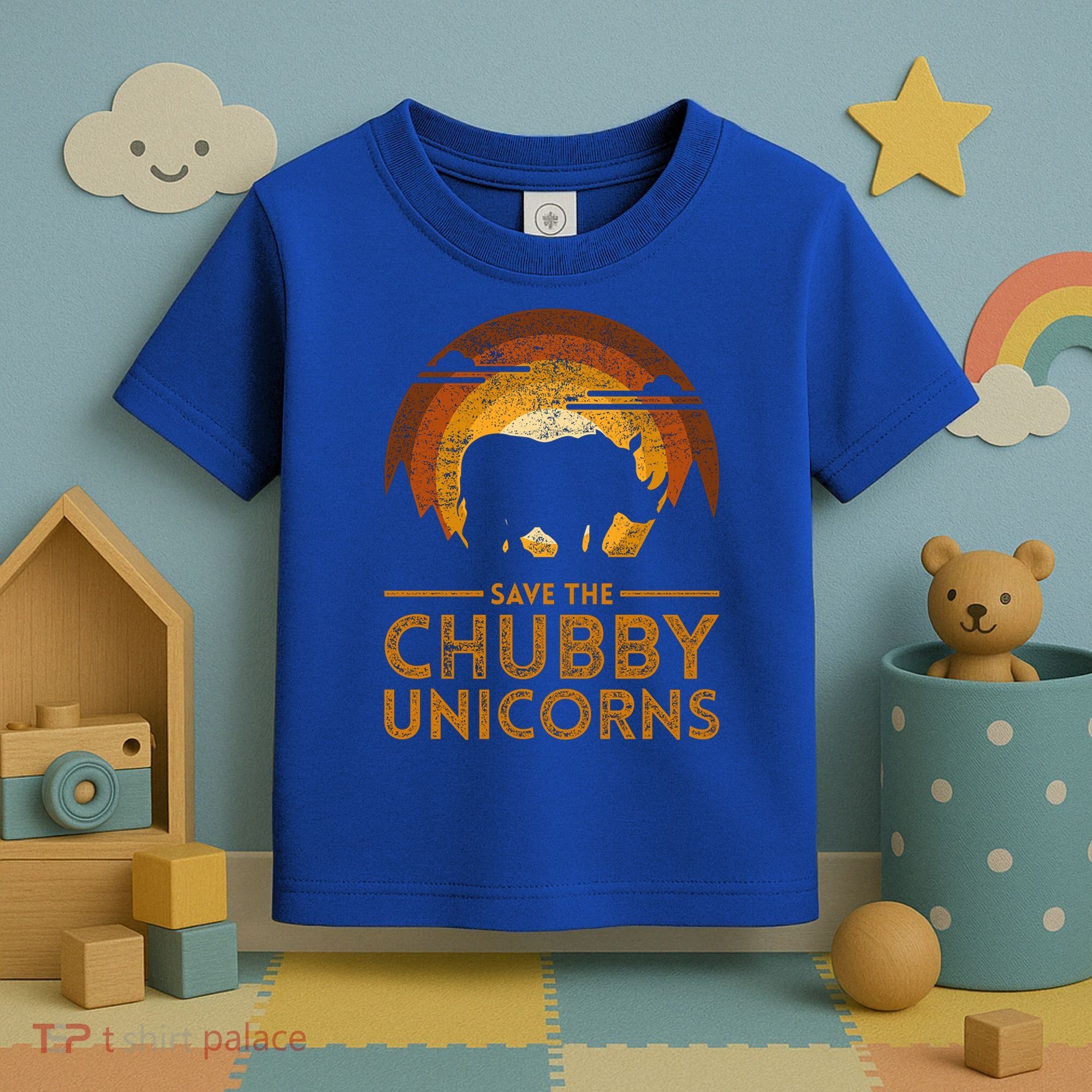 Save The Chubby Unicorns Rhino  Toddler T-Shirt